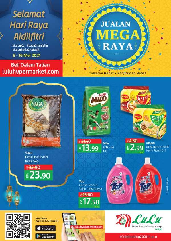 LuLu Hypermarket : Jualan Mega Raya (6 May – 16 May 2021)