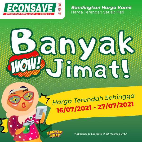 Econsave Banyak Jimat Promotion (16 July 2021 – 27 July 2021)