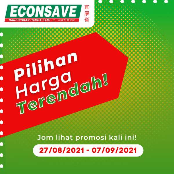 Econsave Lowest Price Promotion (27 August 2021- 7 September 2021)