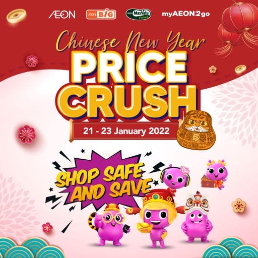 Aeon Big Price Crush Promotion (21 – 23 January 2022)