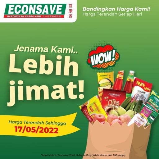 Econsave Lebih Jimat Promotion (Now – 17 May 2022)
