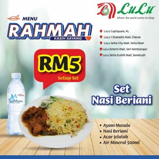 LuLu Hypermarket Menu Rahmah For RM5
