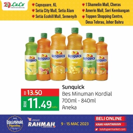 LuLu Hypermarket : Pra Ramadan Promosion (9 March – 15 March 2023)