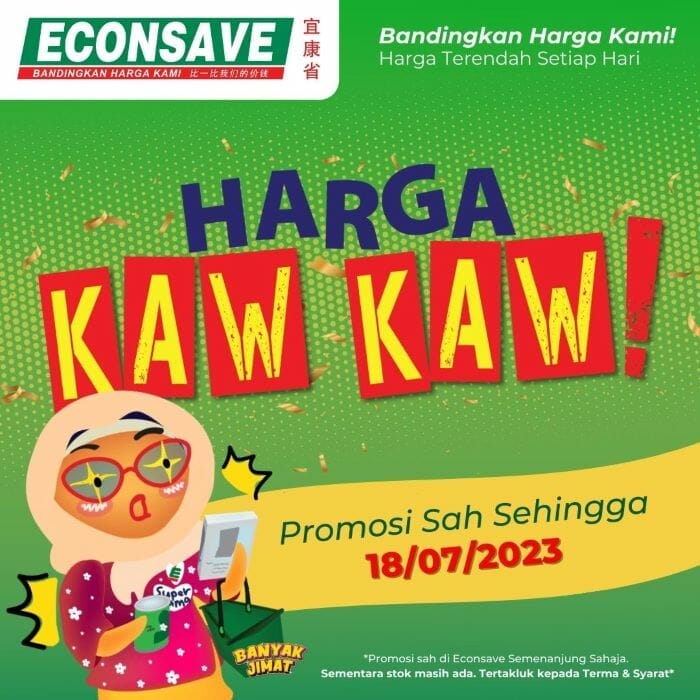 Econsave Harga Kaw Kaw Promotion (Now – 18 July 2023)