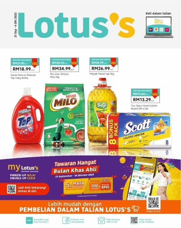 Lotus’s Weekly Catalogue (21 September 2023 – 4 October 2023)